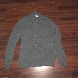Tie up grey cardigan